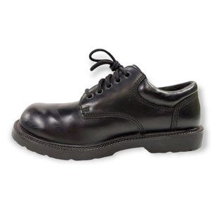 Men’s State Street SafeTStep Oil & Slip Resistant Black Work Shoes Boots Size 10